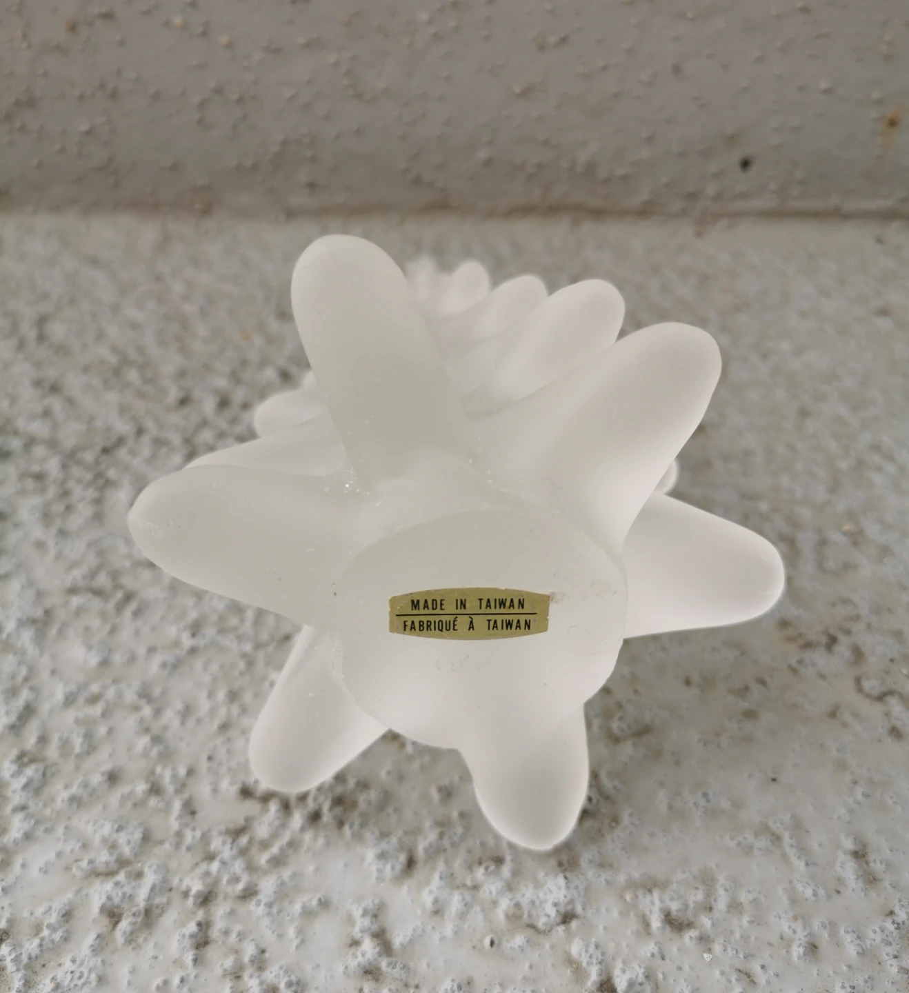Vintage Frosted Glass Christmas Tree Figurine Set 2 PCS - photo 3