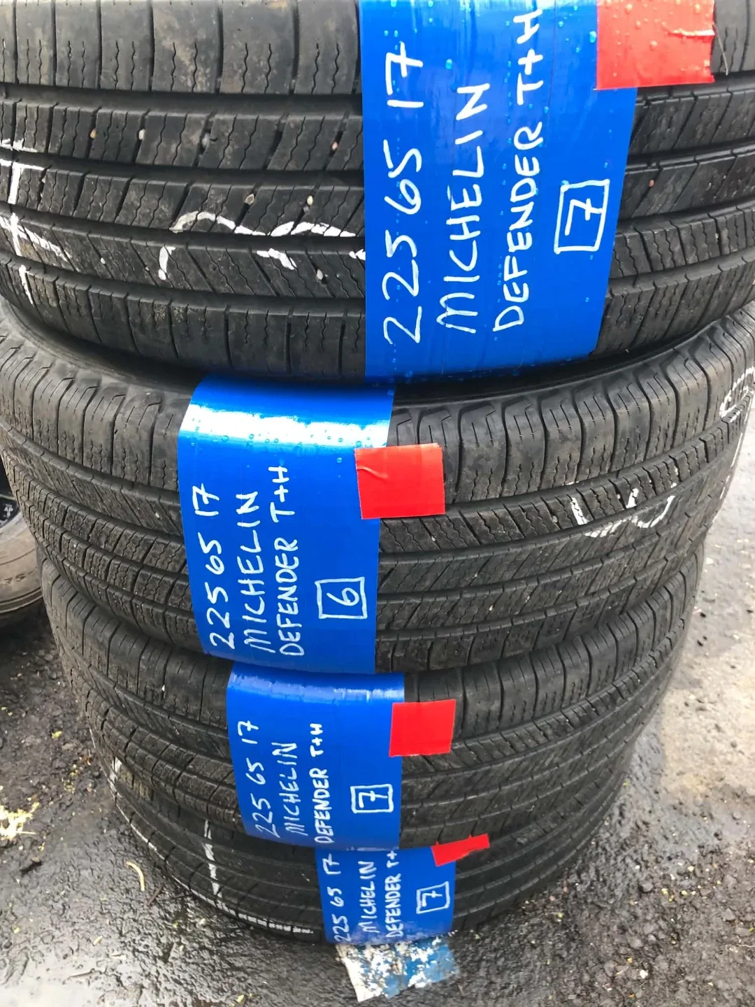4 Michelin Defender T+H Tires 225/65R17