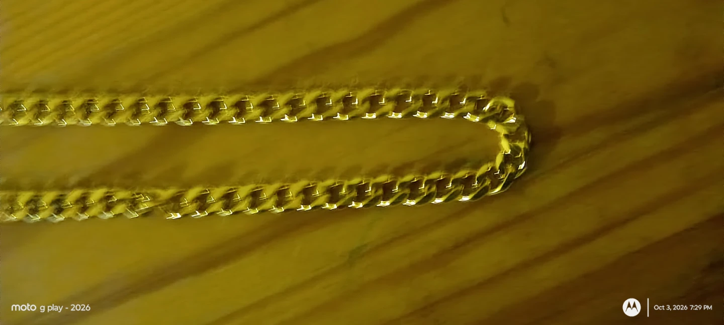 18k Gold-plated Curb Chain Necklace - photo 2