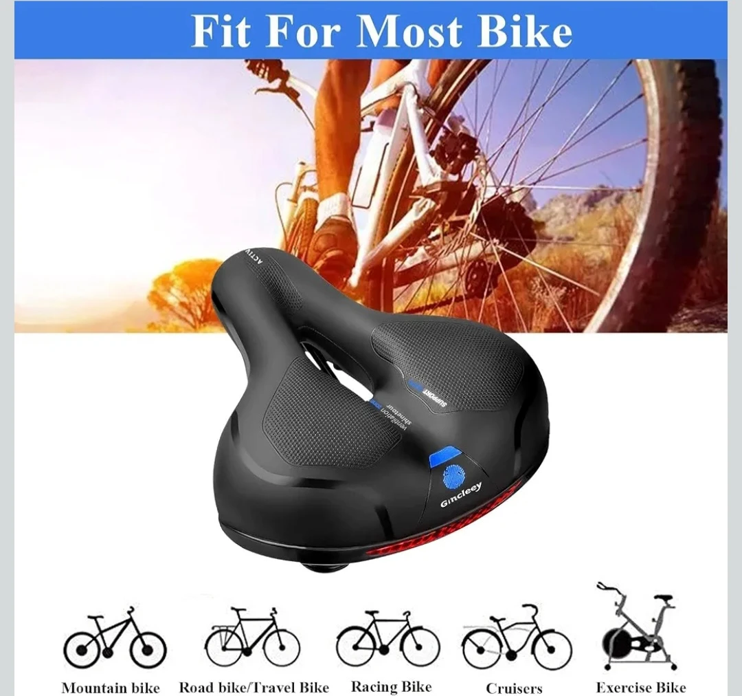 Gincleey Comfortable Waterproof Bicycle Saddle - photo 4