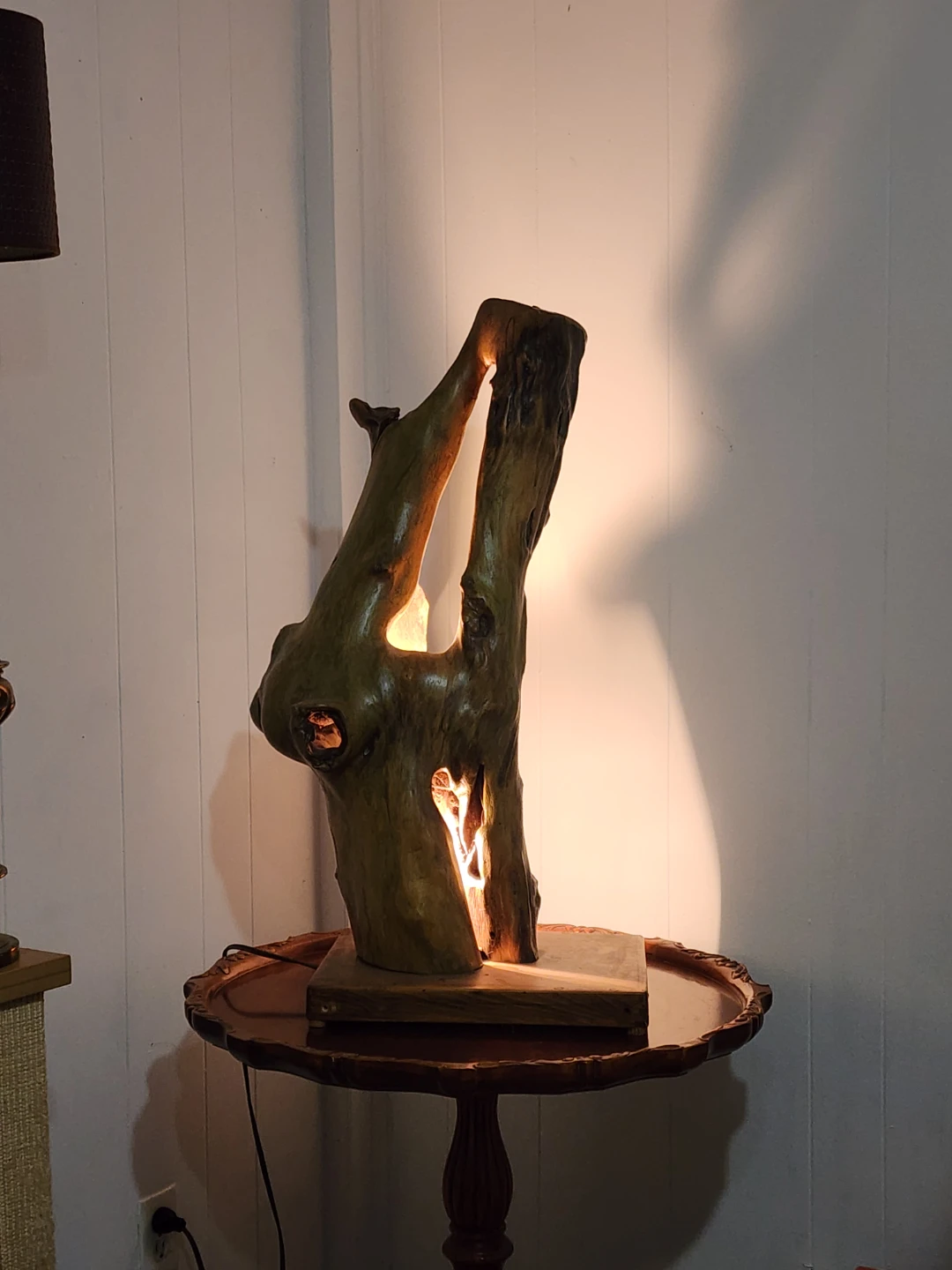 70's Wood Lamp