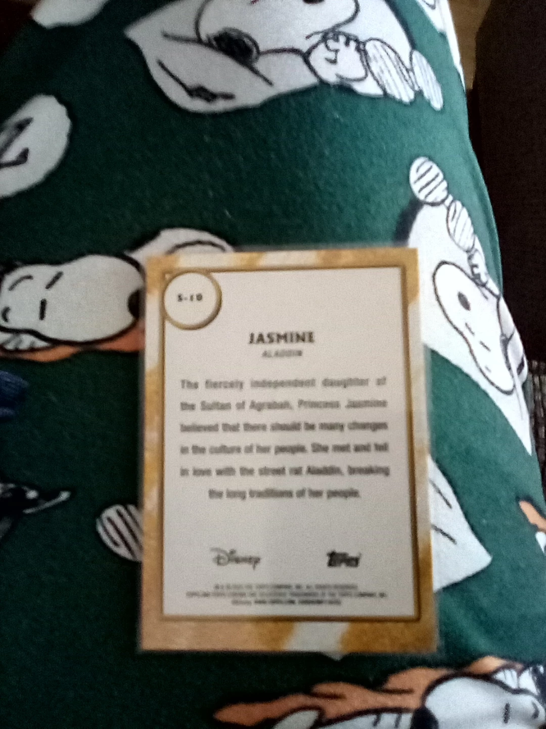 Disney Topps Jasmine Shiny Trading Card - photo 2