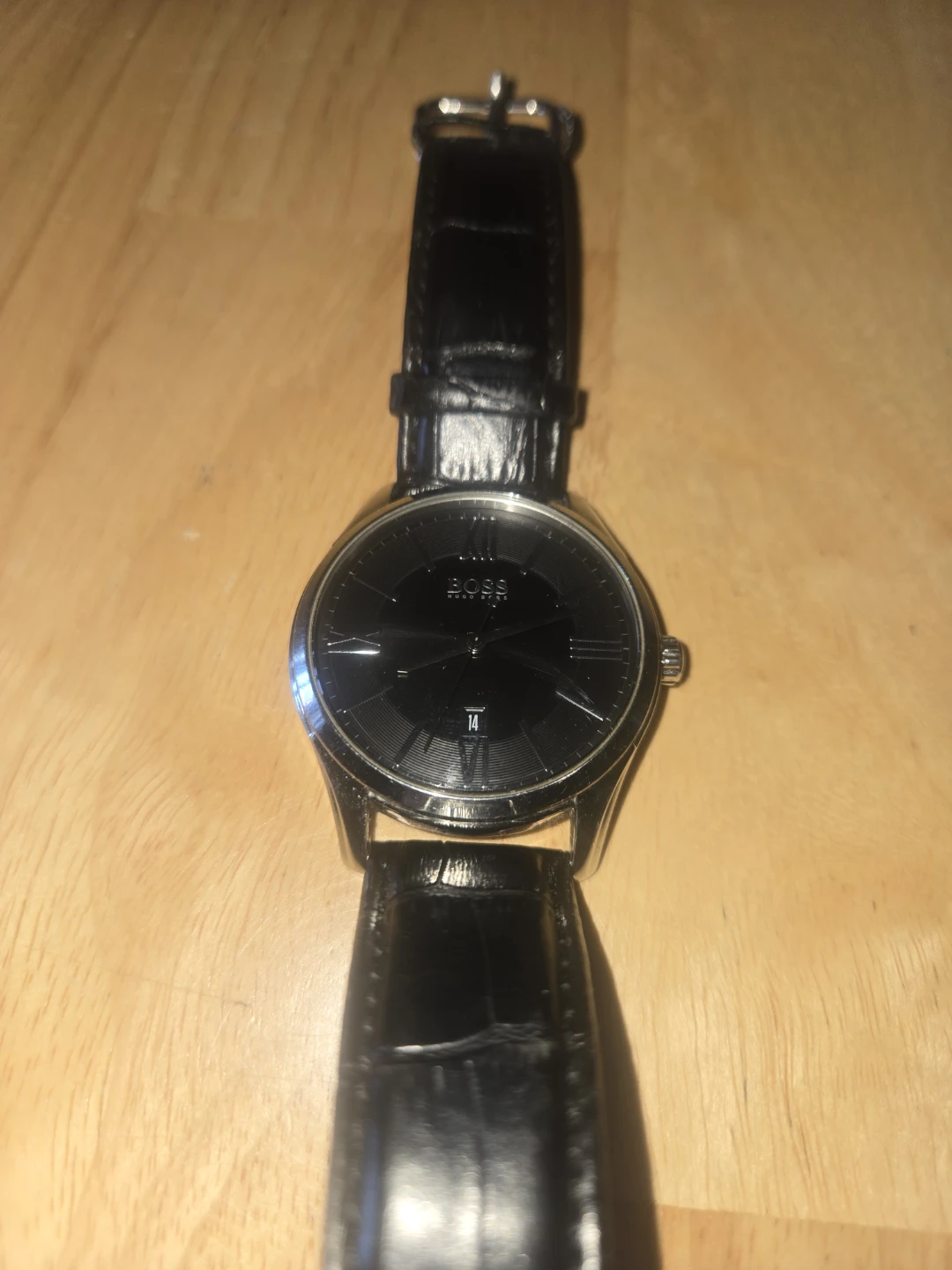 Hugo Boss Men's Black Leather Strap Watch - photo 2