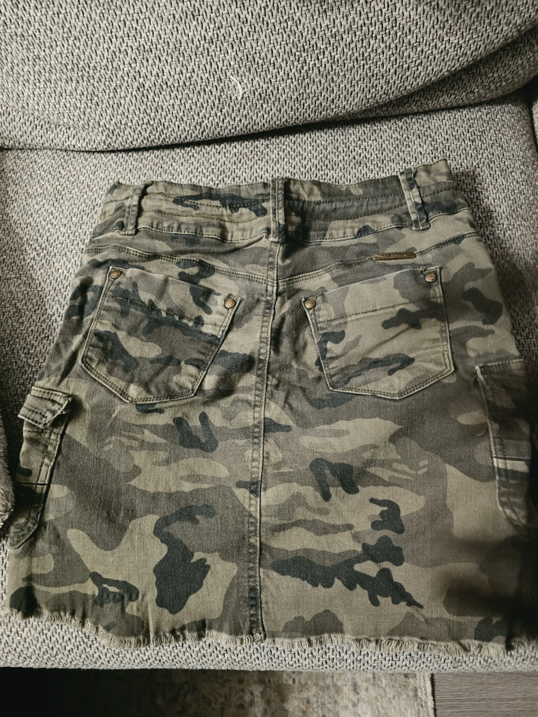 Camo Cargo Mini Skirt