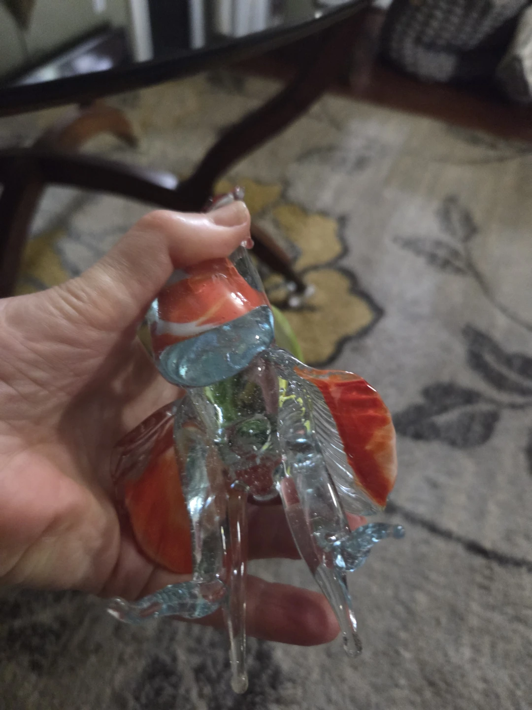 Murano Style Art Glass Rooster Figurine - photo 5