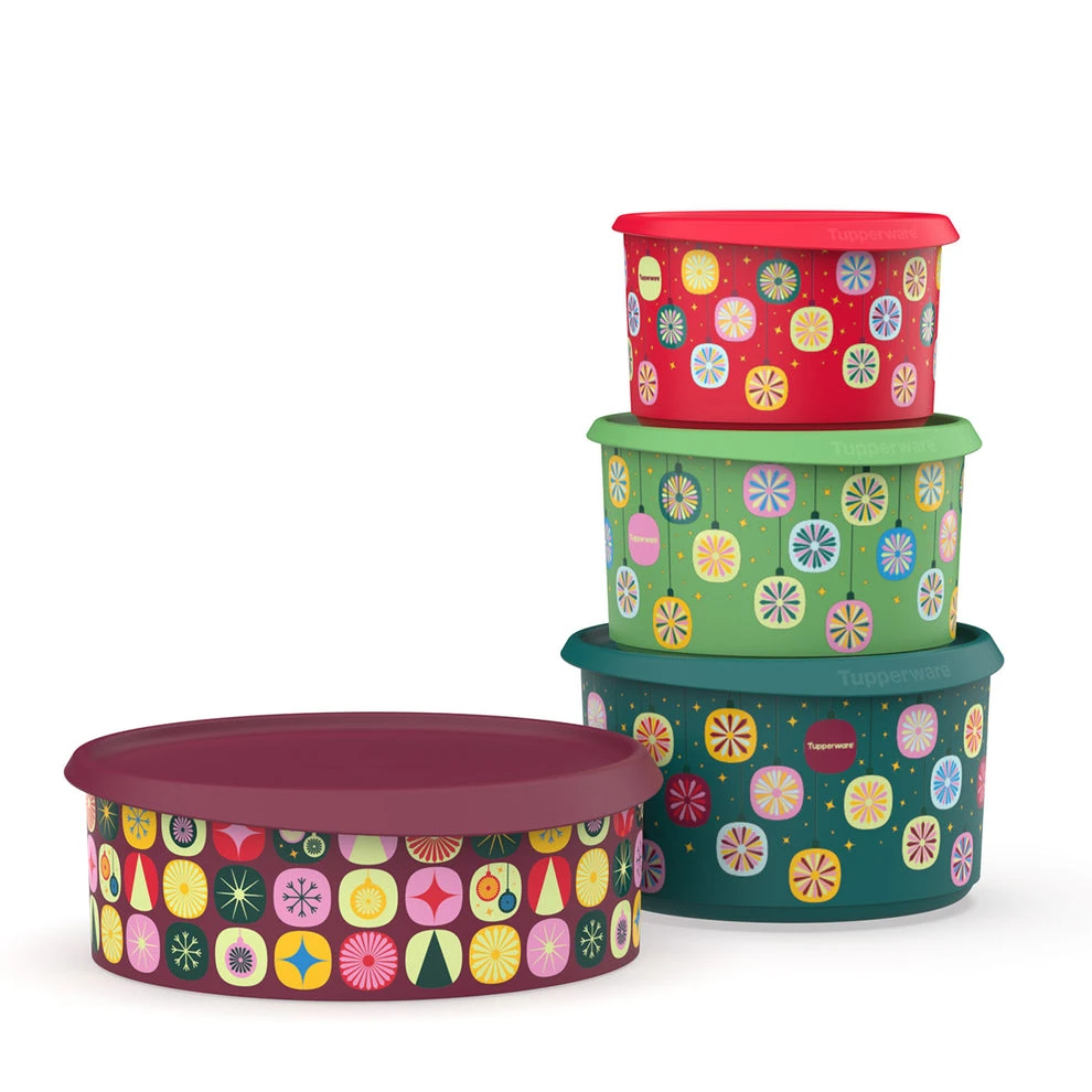 Tupperware® Holiday Canister Get It All Set – 4 Pieces 🎄🍪🎁
