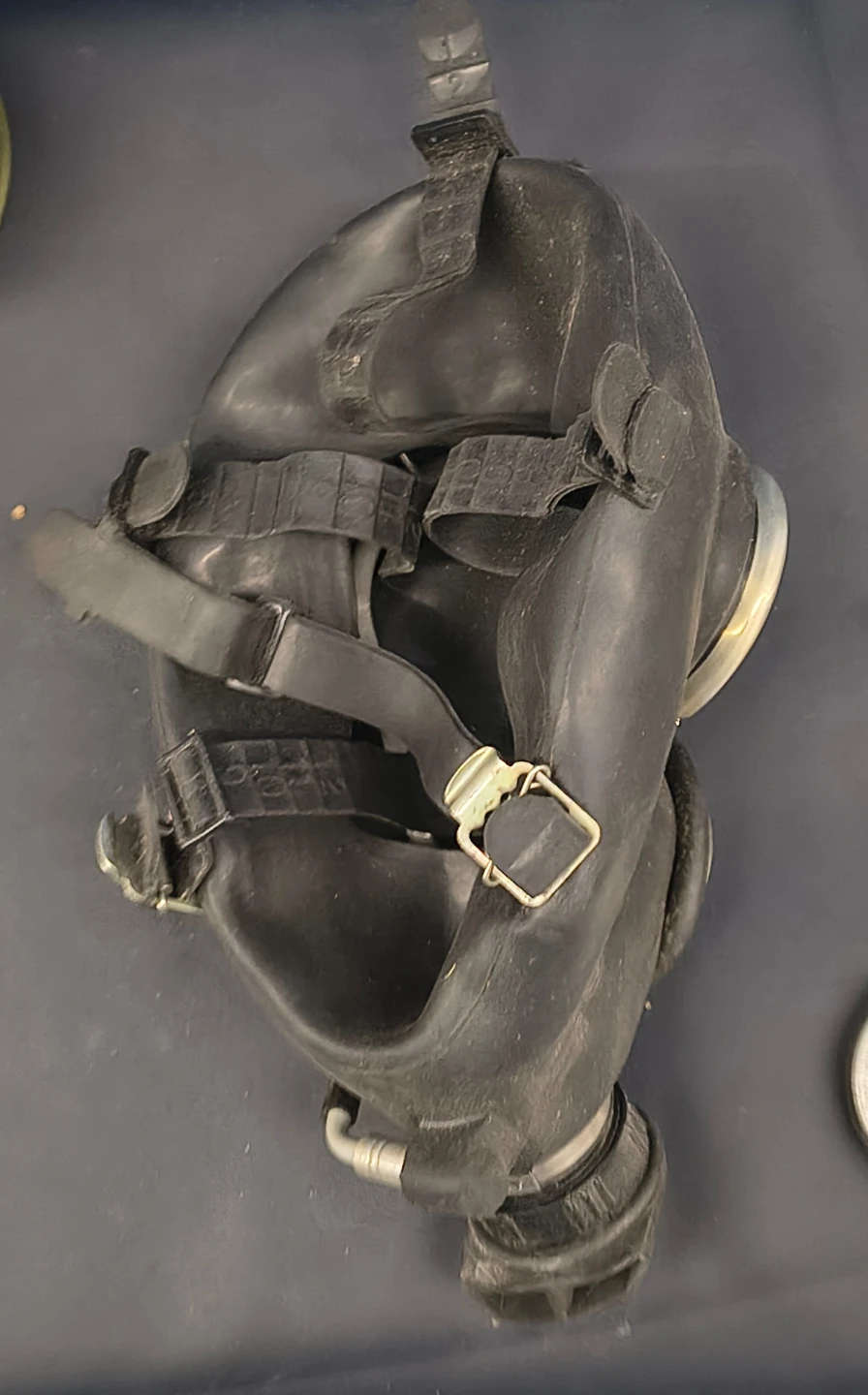 Vintage Rubber Gas Mask Set - photo 5
