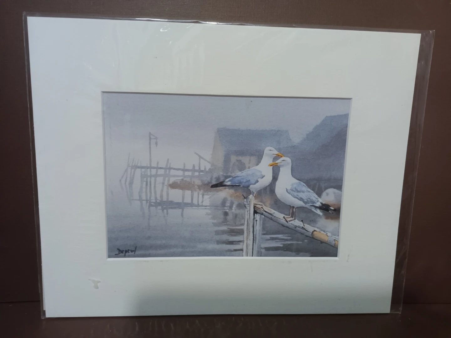 Neil Depew Seagull Watercolour Print