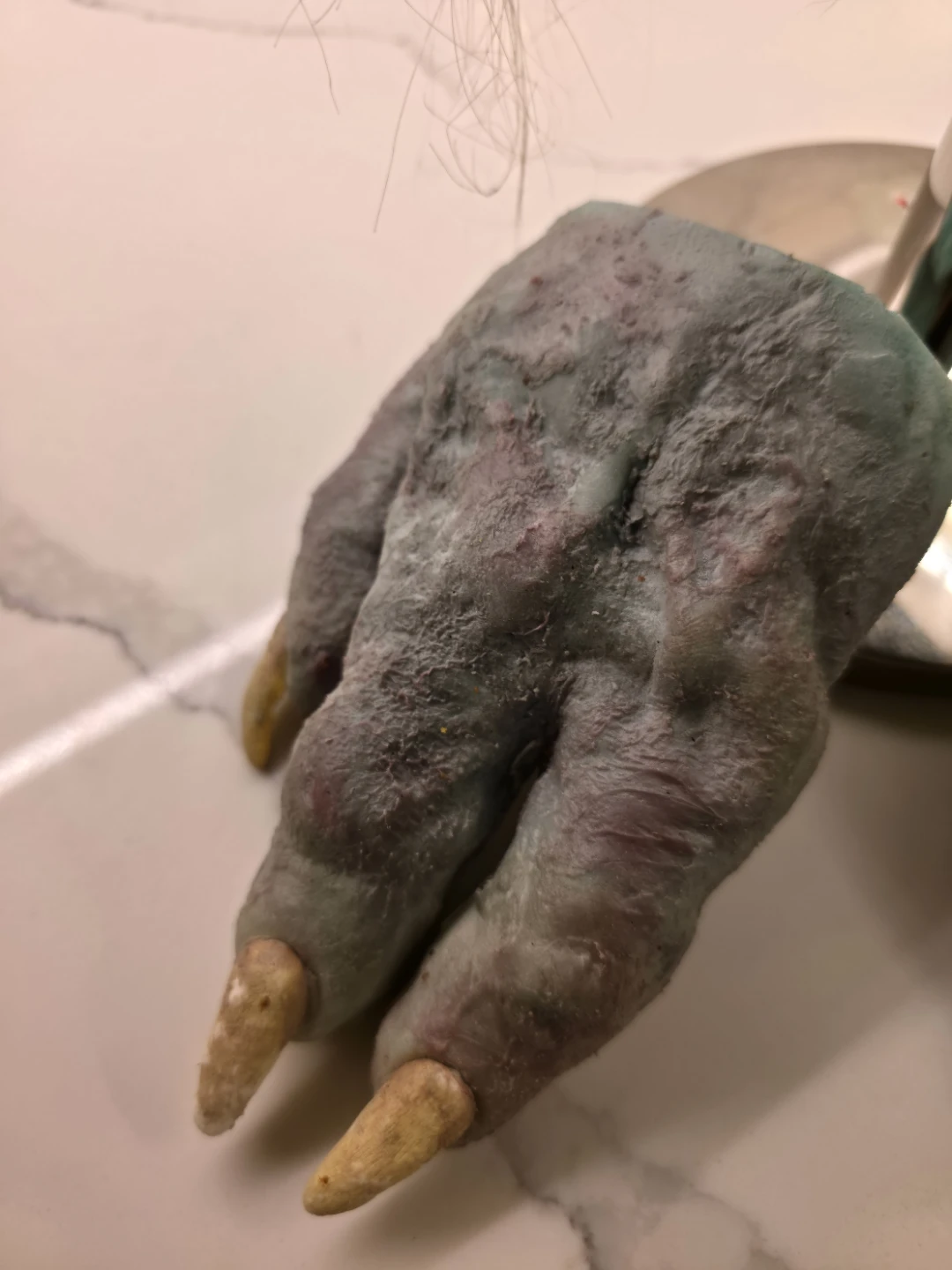 SILICONE YODA PUPPET HEAD AND HANDS STAR WARS HALLOWEEN - photo 2