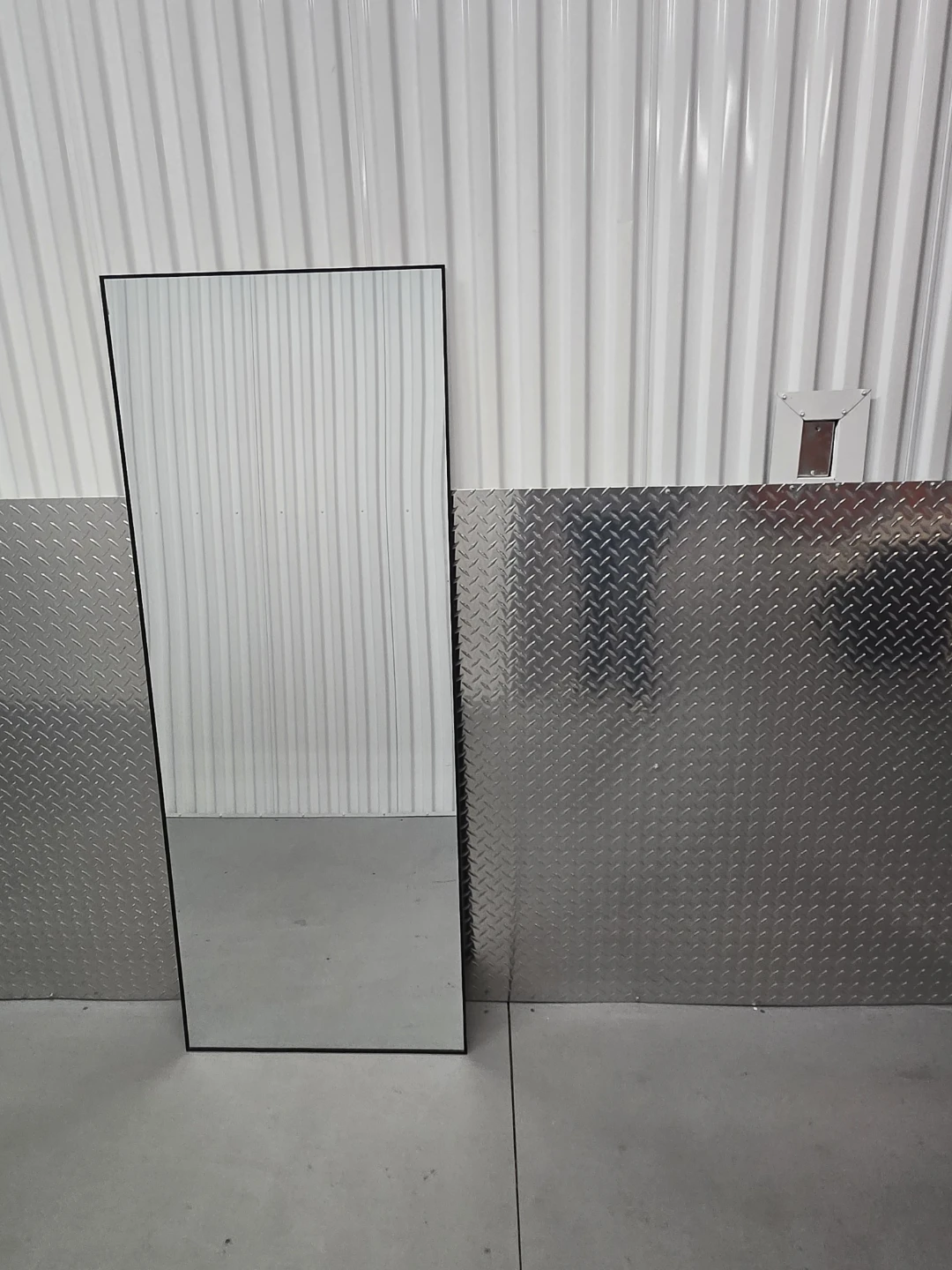 Full Length Matte Black Metal Easel Mirror - photo 5