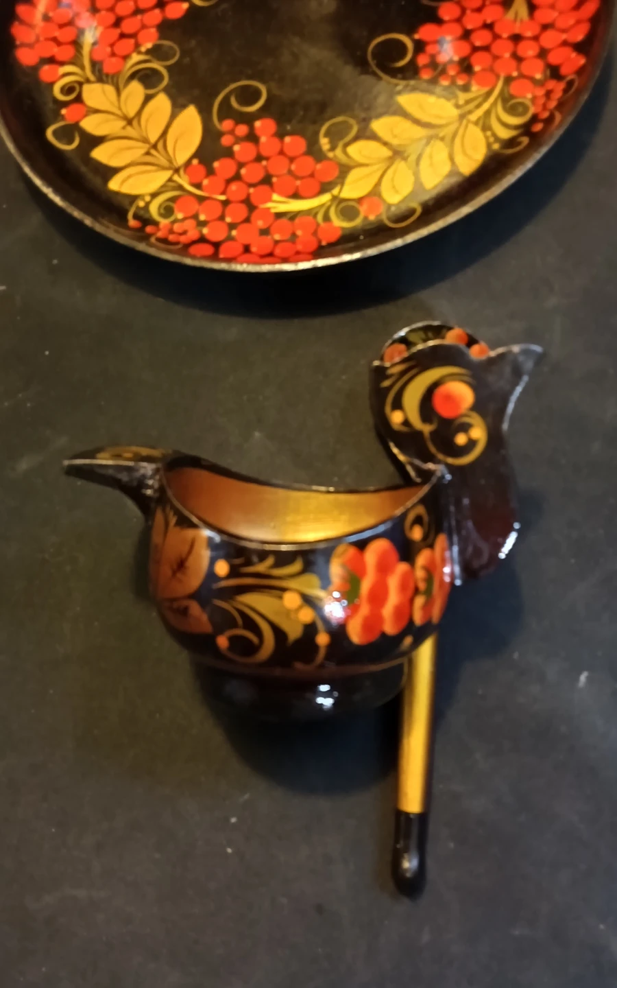 Russian Khokhloma Wooden Serving Set - photo 2