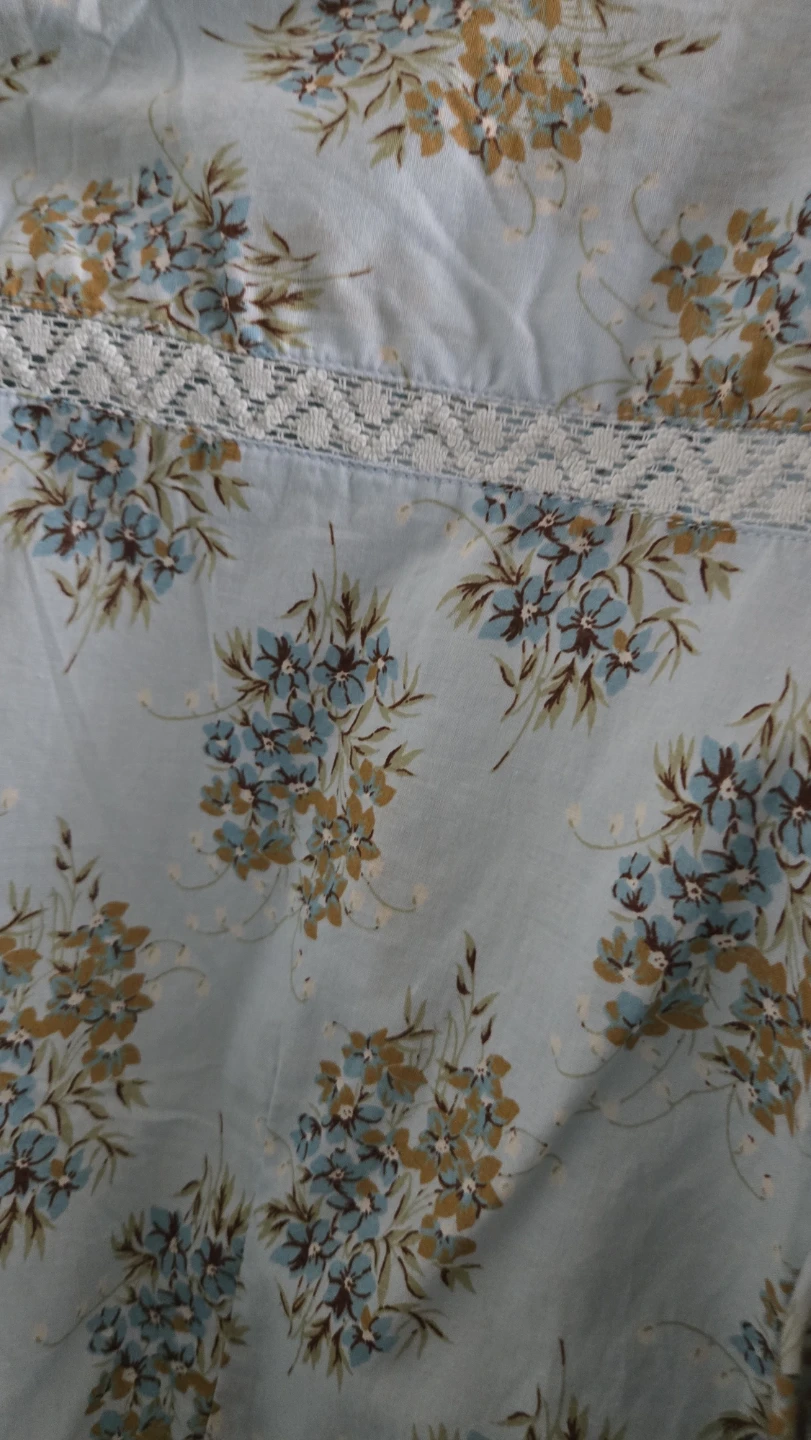Light blue floral long sleeve button-up shirt - photo 4