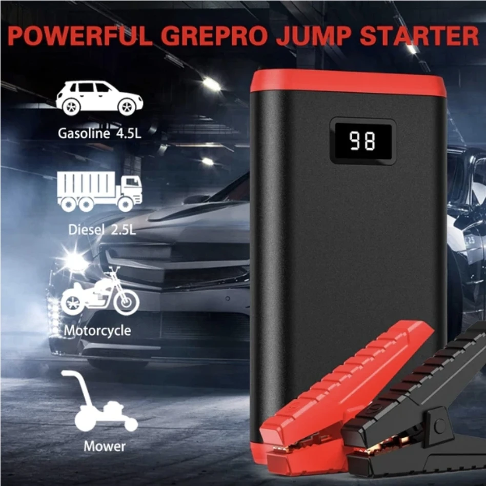 GREPRO CAR TRUCK BOAT BATTERY CHARGER JUMPSTART 3000A - photo 2