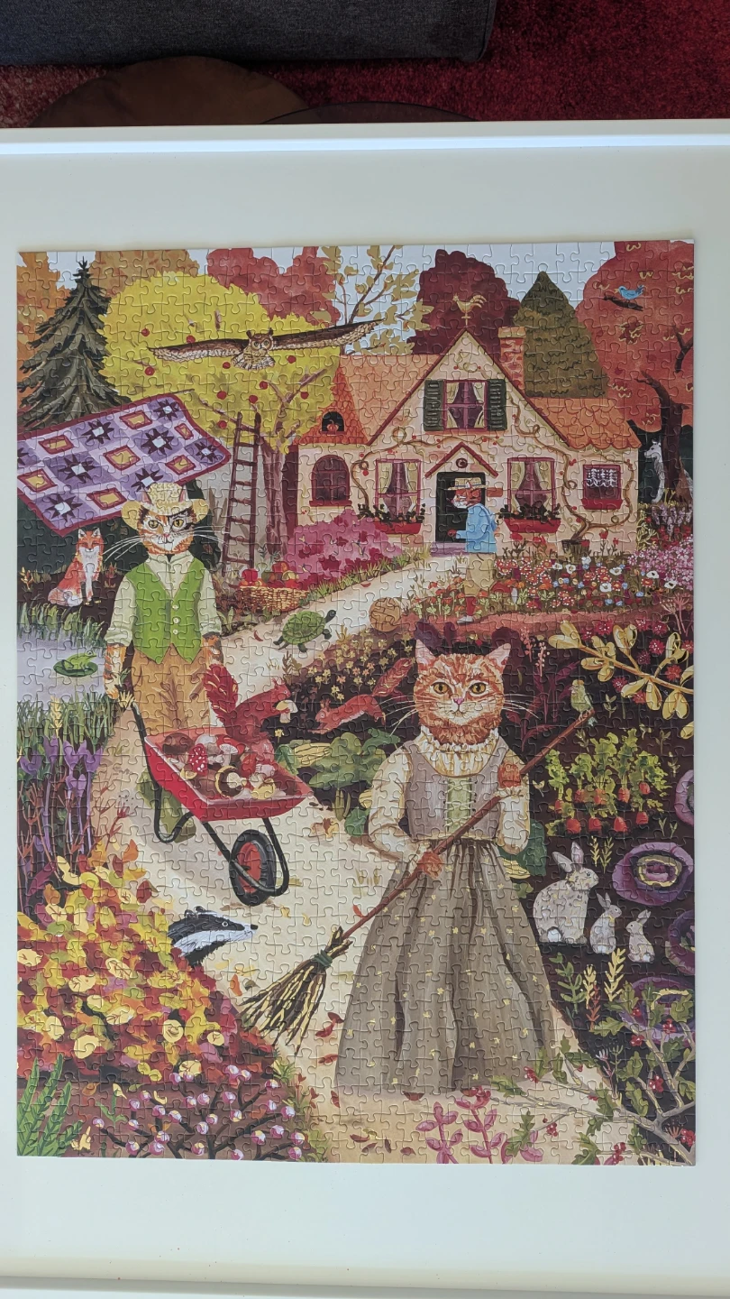Galison Cottage Cats 1000 Piece Foil Puzzle - photo 2