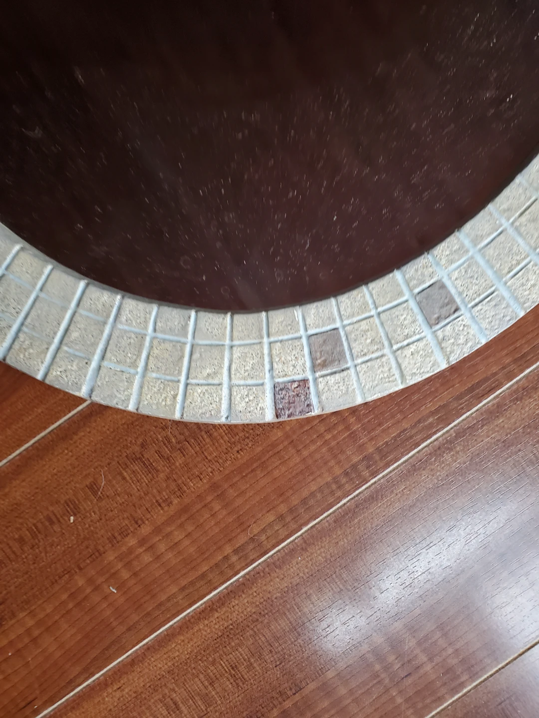 Oval Mosaic Framed Wall Mirror - photo 2