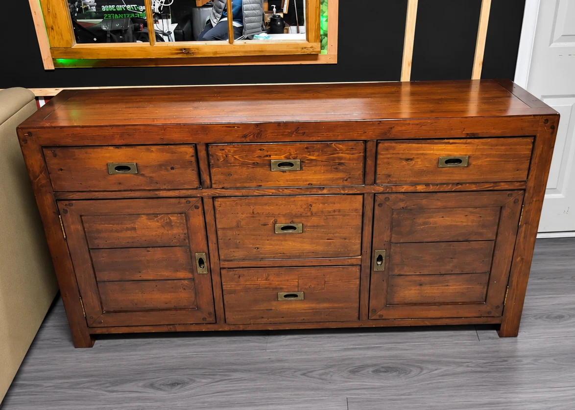 Rustic Wood Buffet Sideboard - photo 3