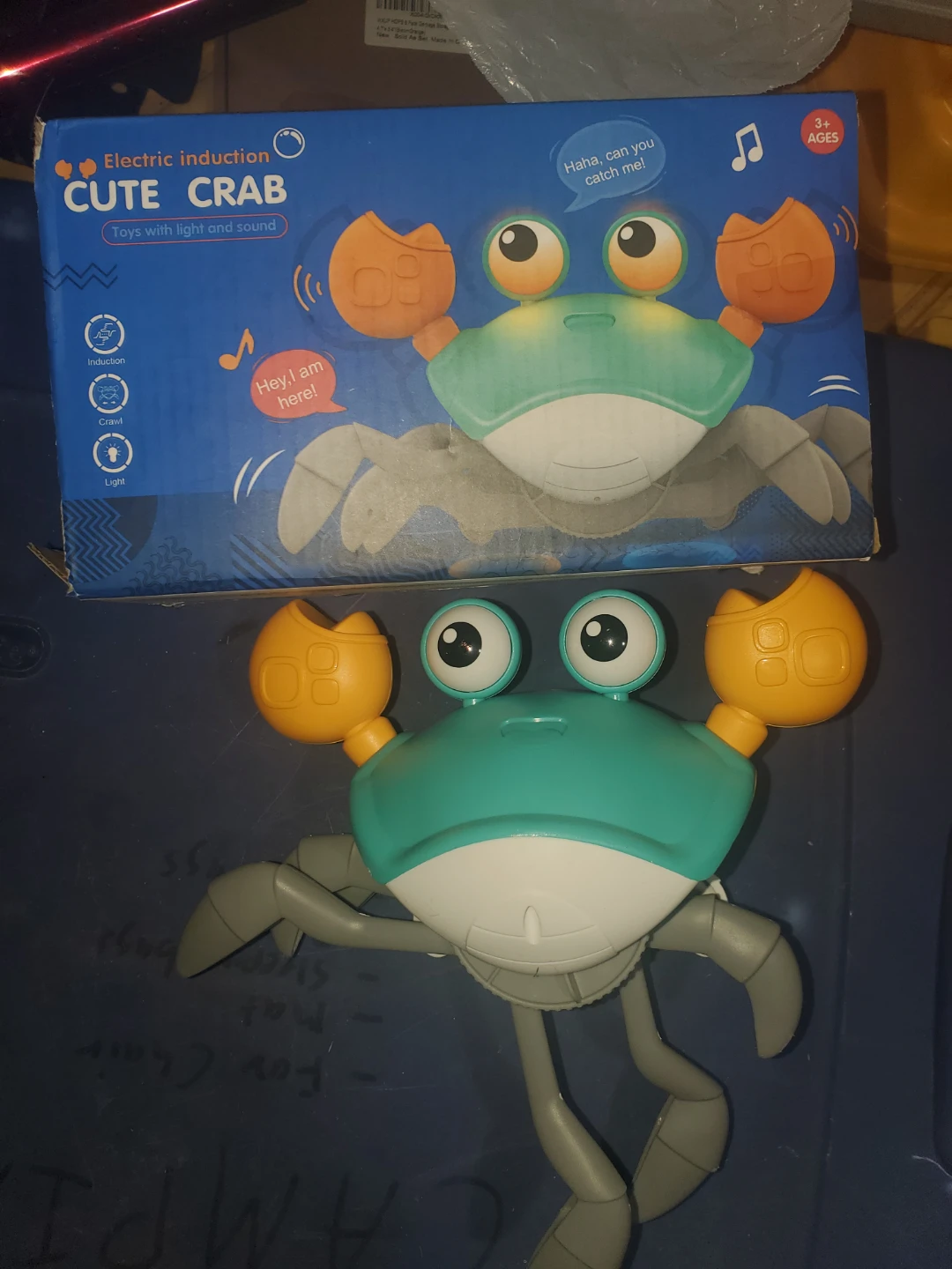 Electric Induction Cute Crab Toy
