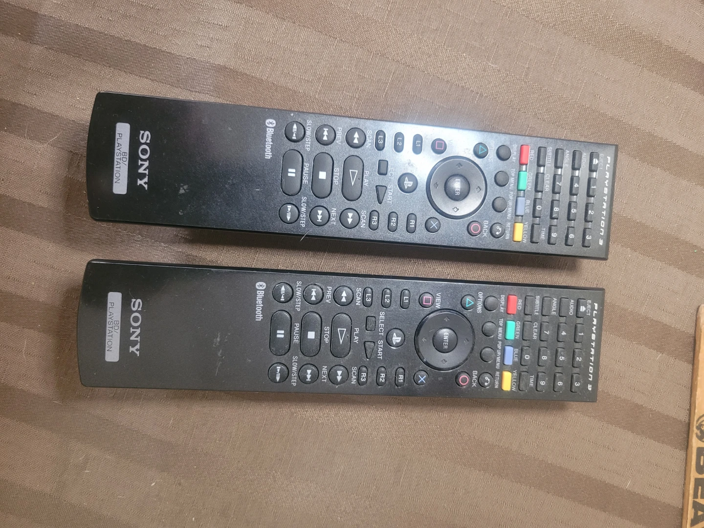 2 Sony PlayStation 3 Blu-ray Remote Controls