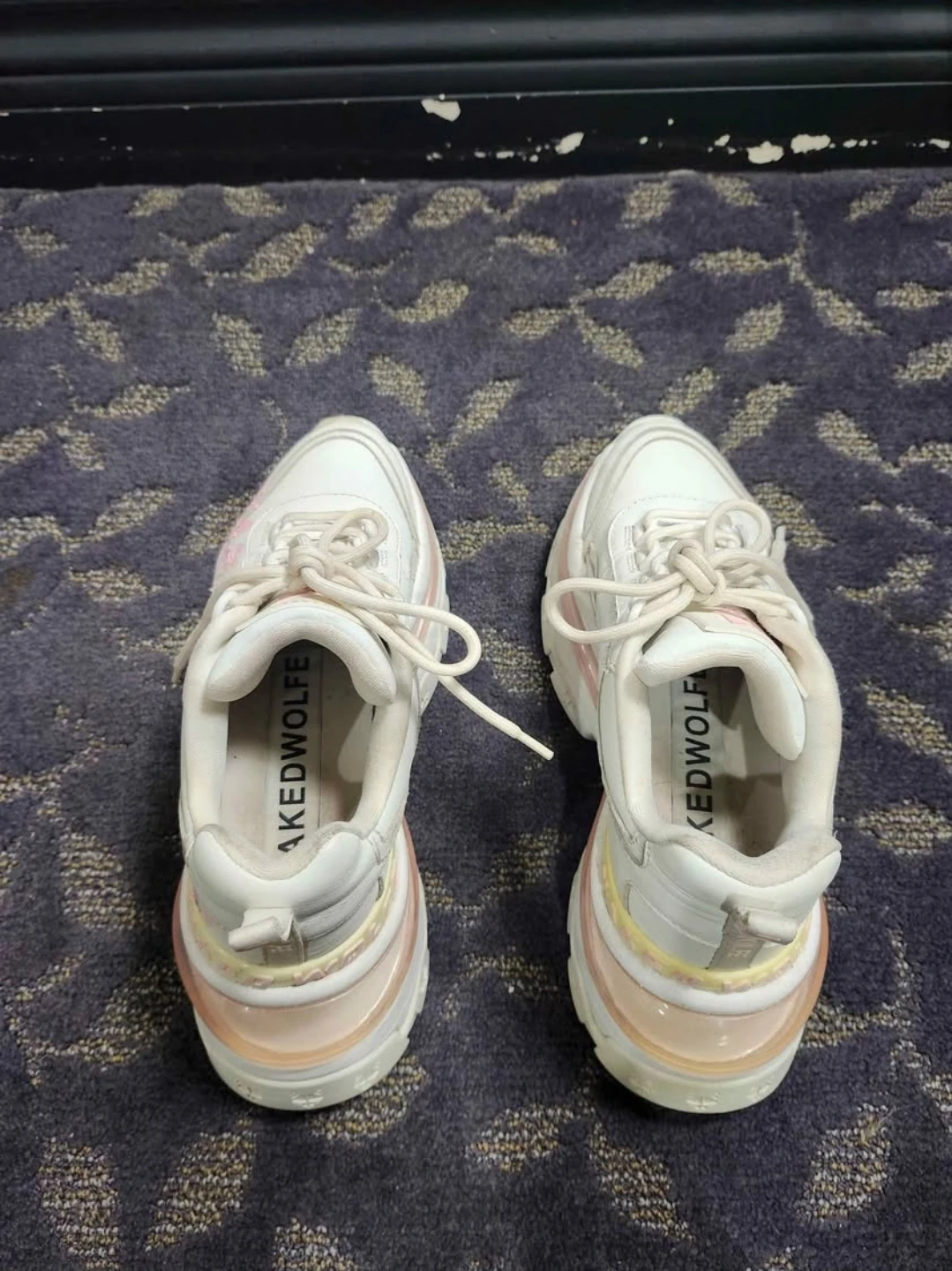 Naked Wolfe Art Fierce White and Pink Sneakers - photo 5