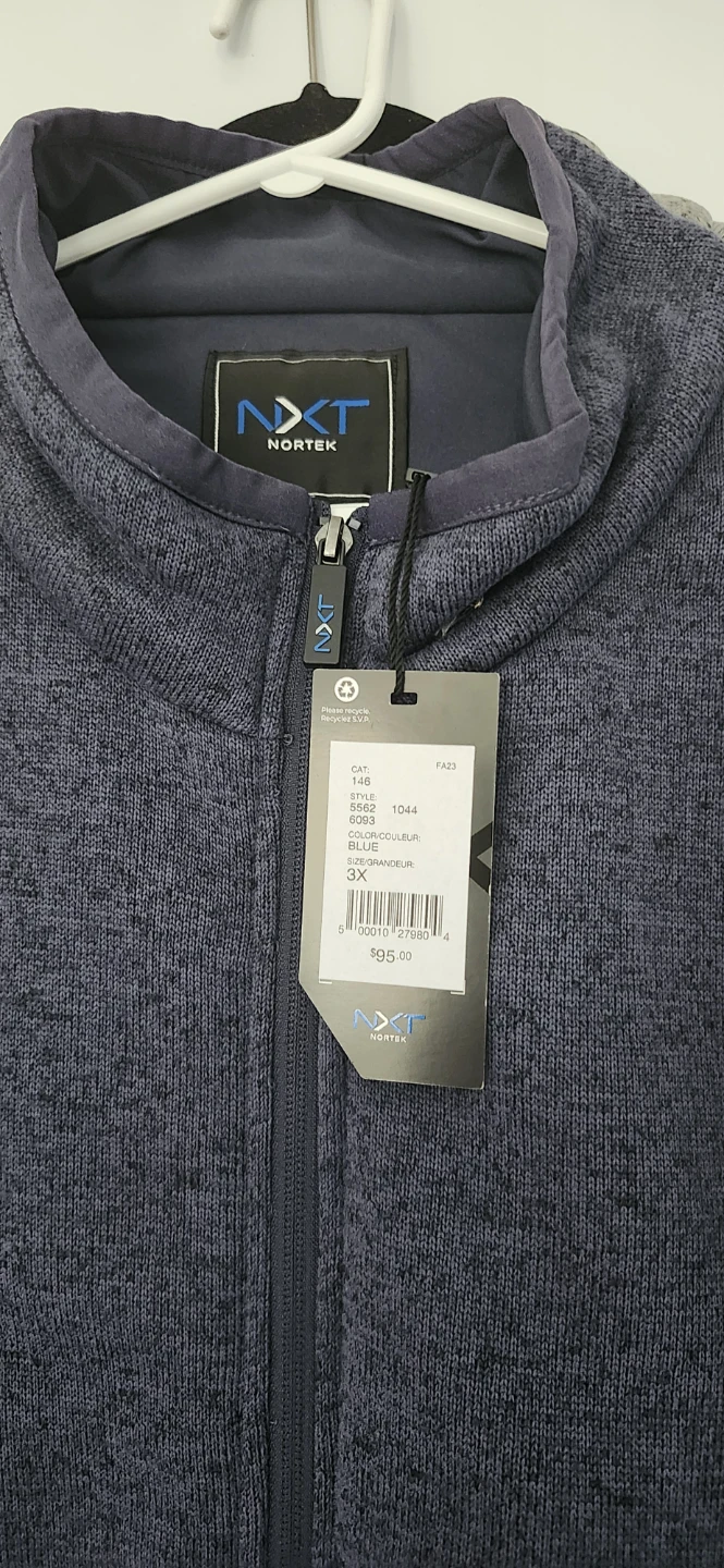 plus size NXT Nortek Zip-Up Fleece Jacket, 3x, 4x, 5x - photo 2