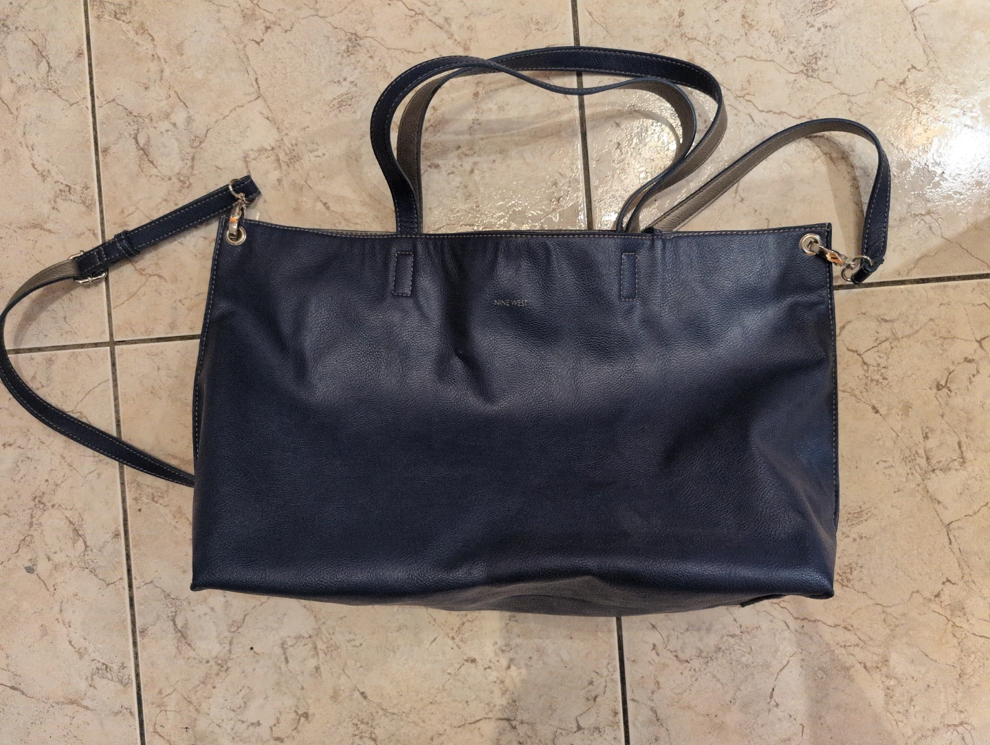 Nine West Blue Tote Bag
