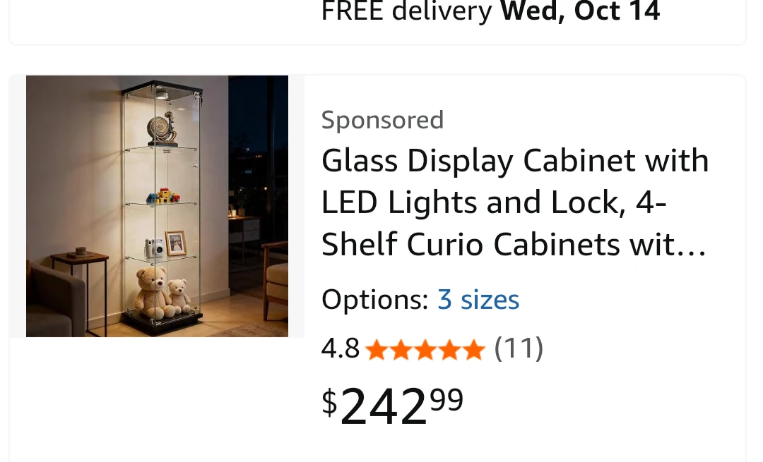 Glass Display Cabinet - photo 3