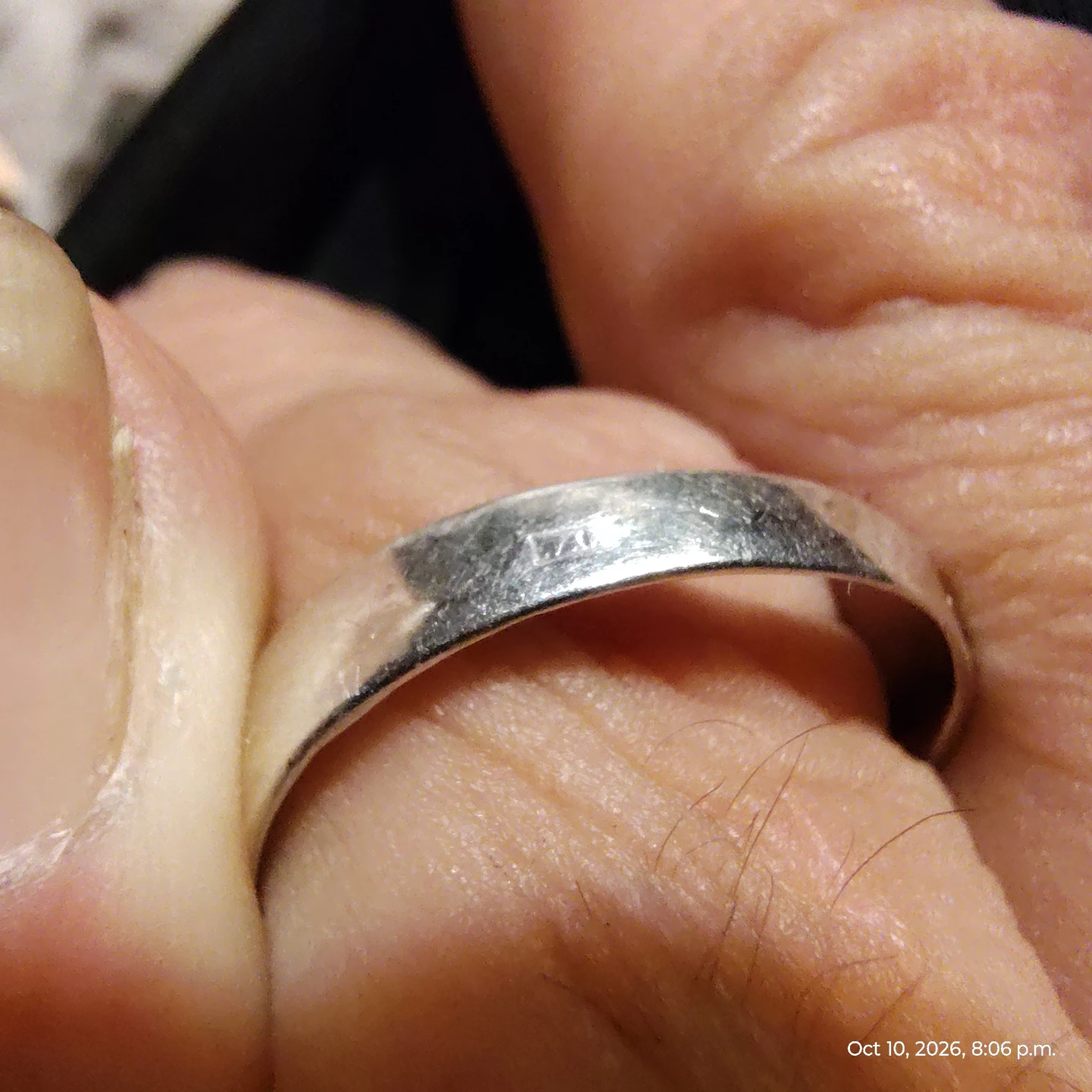 Vintage Sterling Silver Green Stone Ring - photo 3