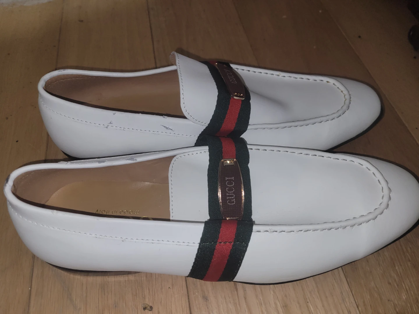 Gucci White Leather Loafers - photo 3
