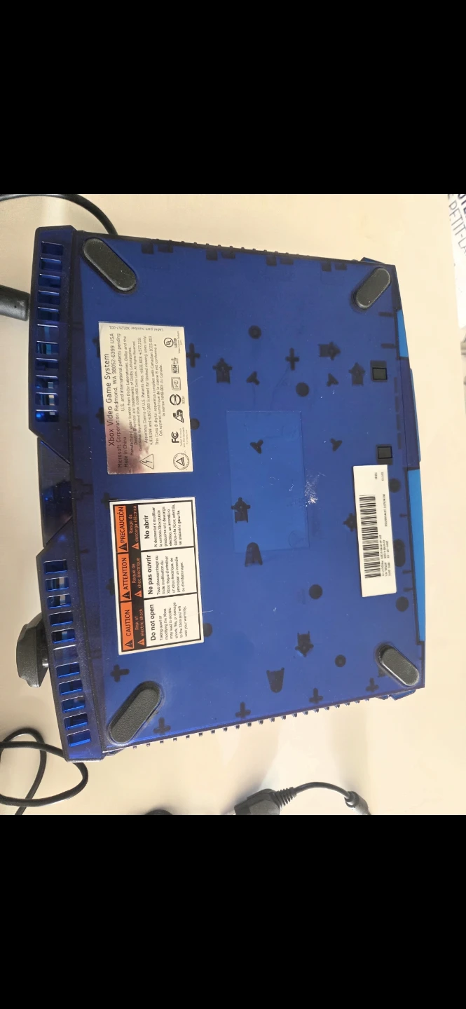 Ultra rare crystal blue xbox with controller - photo 2