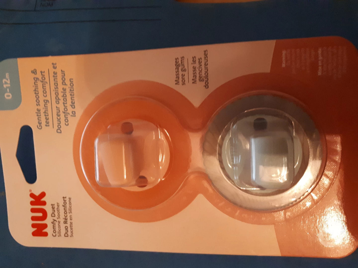 NUK Comfy Duet Silicone Soother (0-12m)