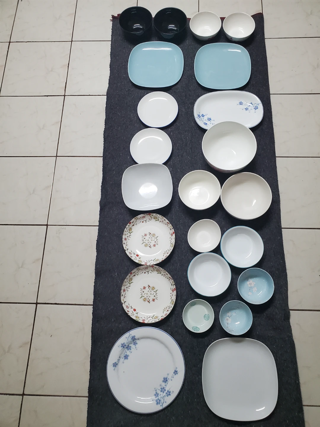 Assorted Dinnerware Set - Bowls and Plates
