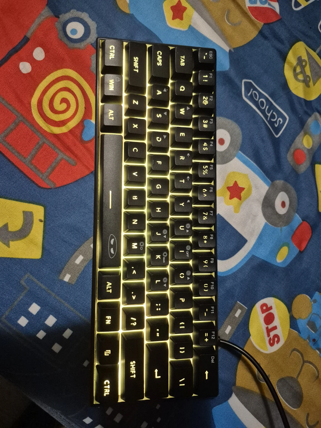 Compact Mechanical Keyboard with RGB Lighting - photo 3