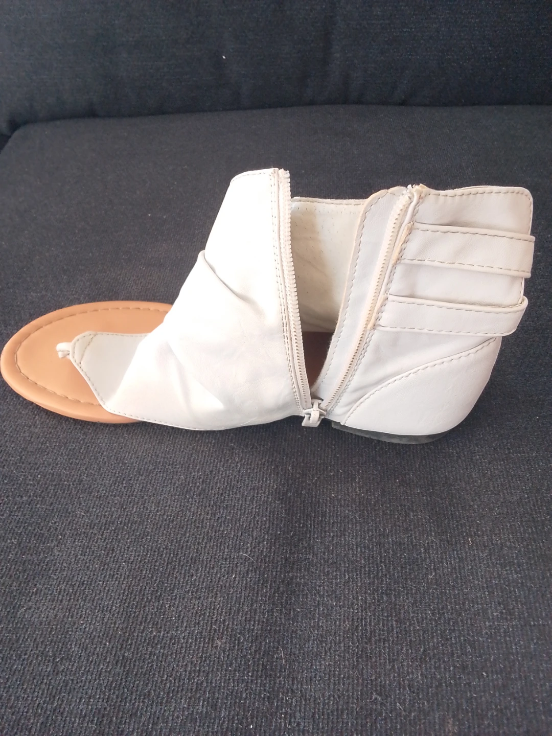 White ankle sandals - photo 3