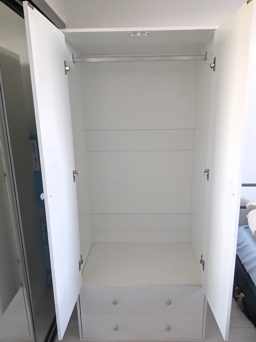 Move out sale: White Wardrobe with Two Drawers - photo 2