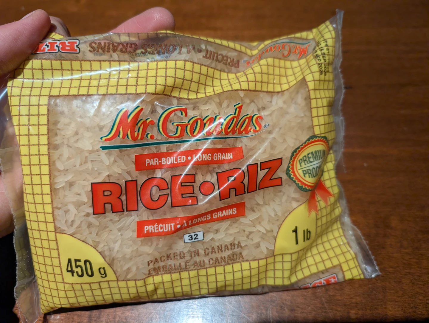 Mr. Goudas Par-Boiled Long Grain Rice 450g