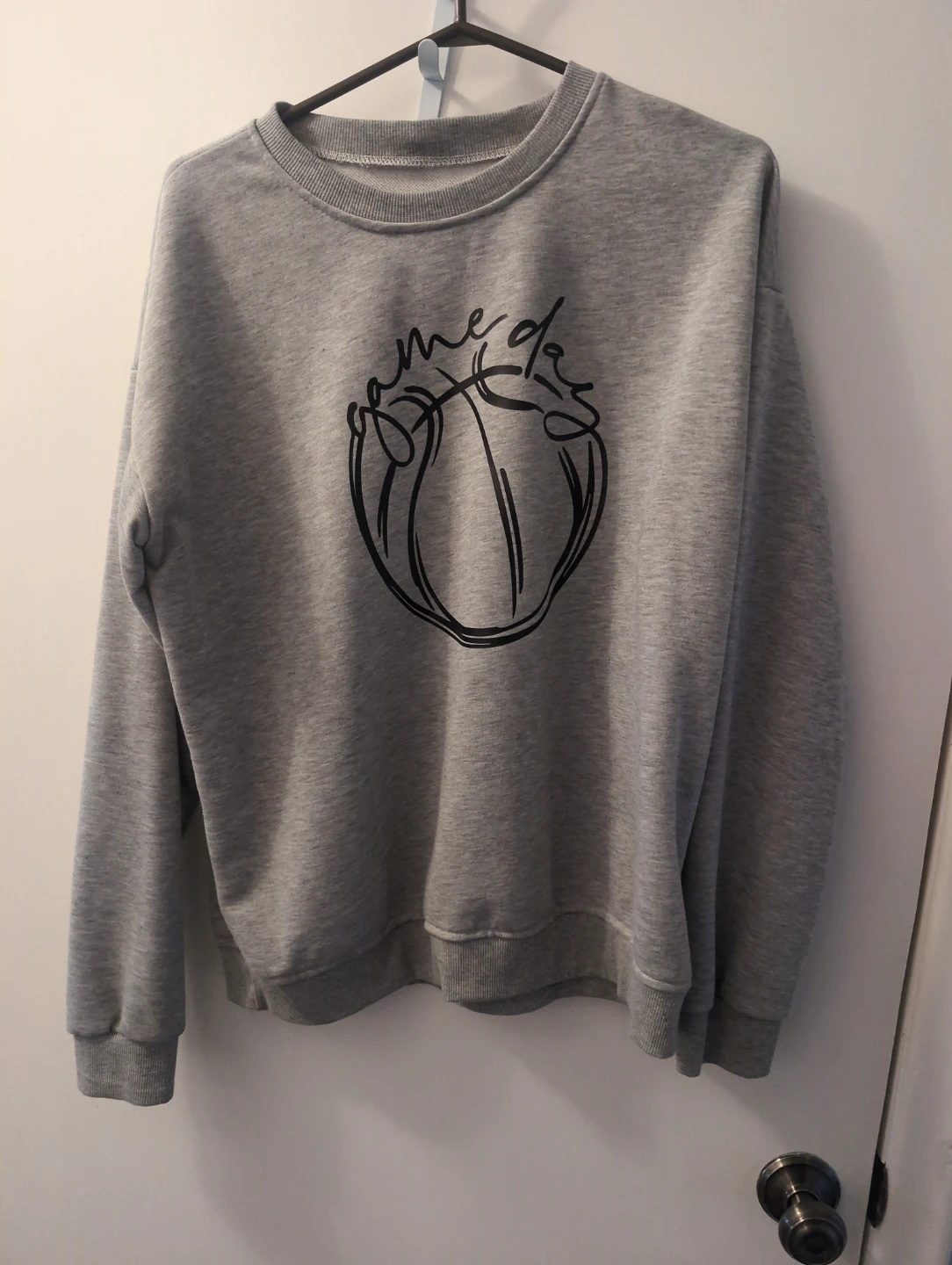 Grey Game Day Basketball Sweatshirt
