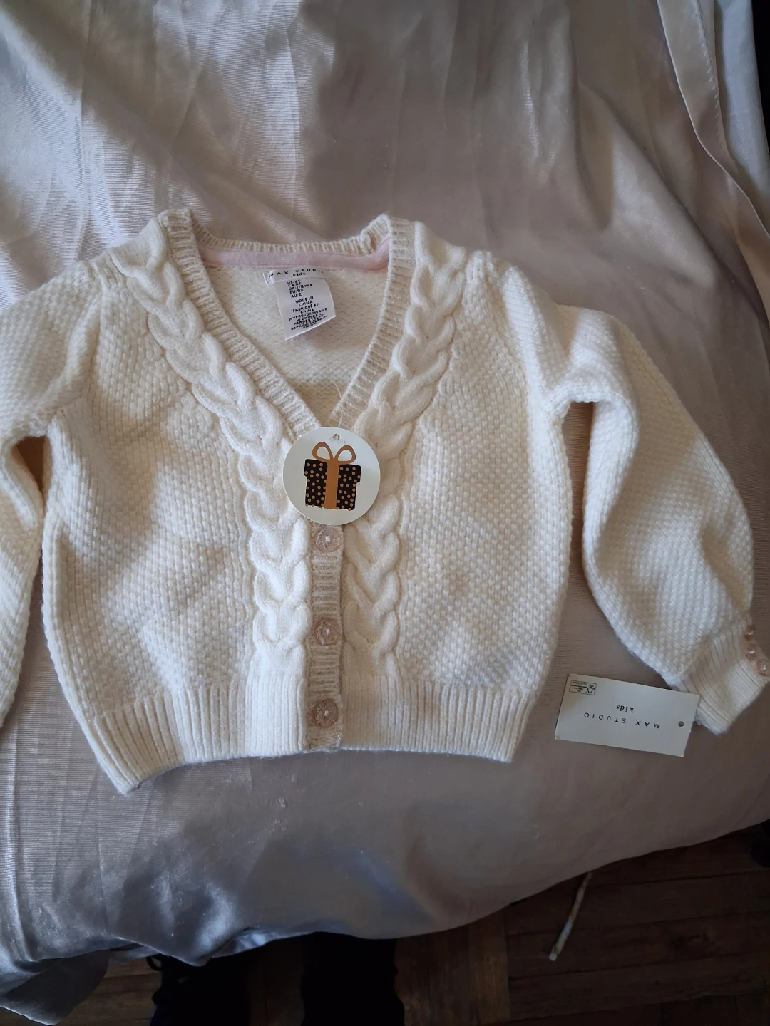 Max Studio Kids Cable Knit Cardigan