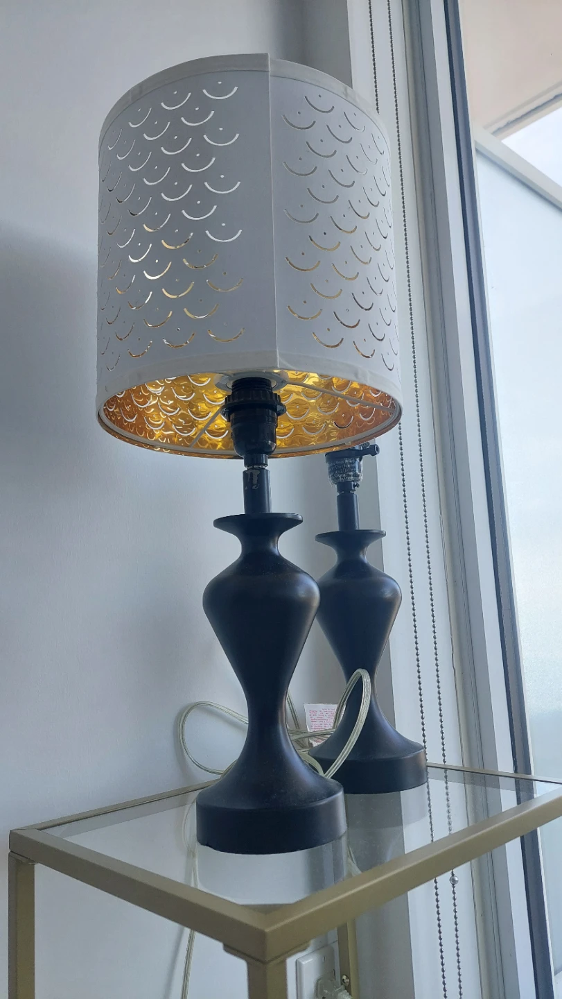 Set of 2 Black Table Lamps