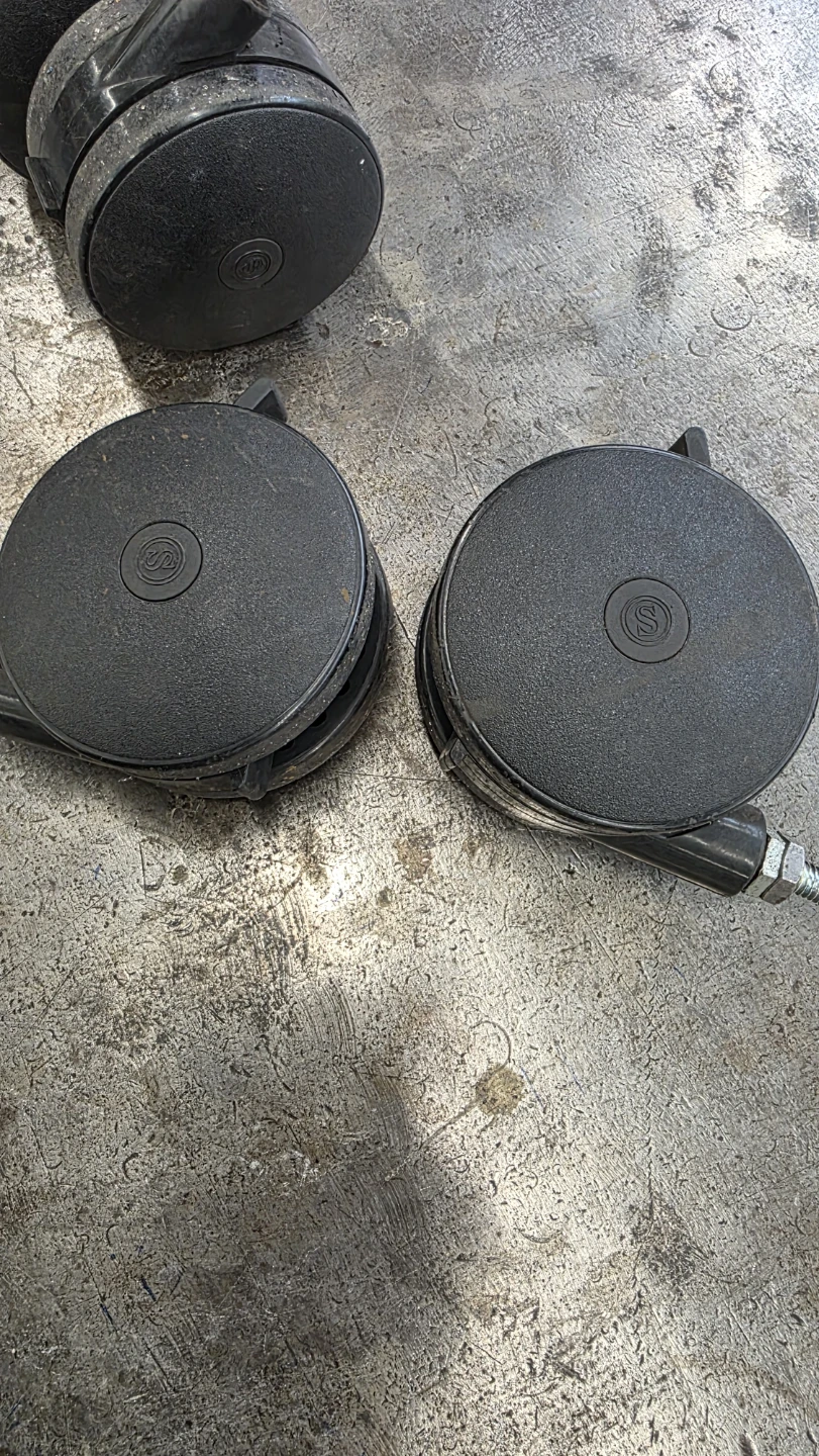 Set of 4 Swivel Casters with Threaded Stem - photo 4