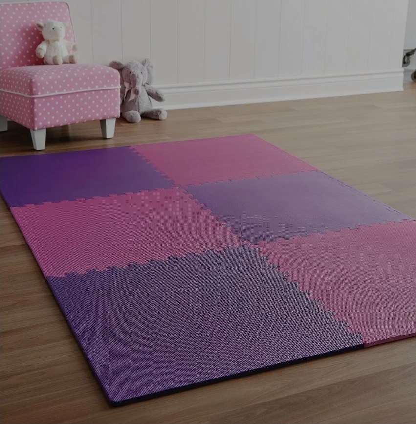 Pink and Purple Foam Play Mat 24 pcs