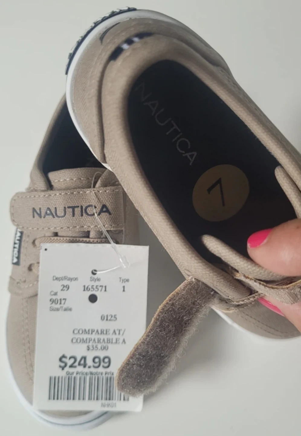 Nautica Toddler Canvas Shoes Size 7 - photo 3
