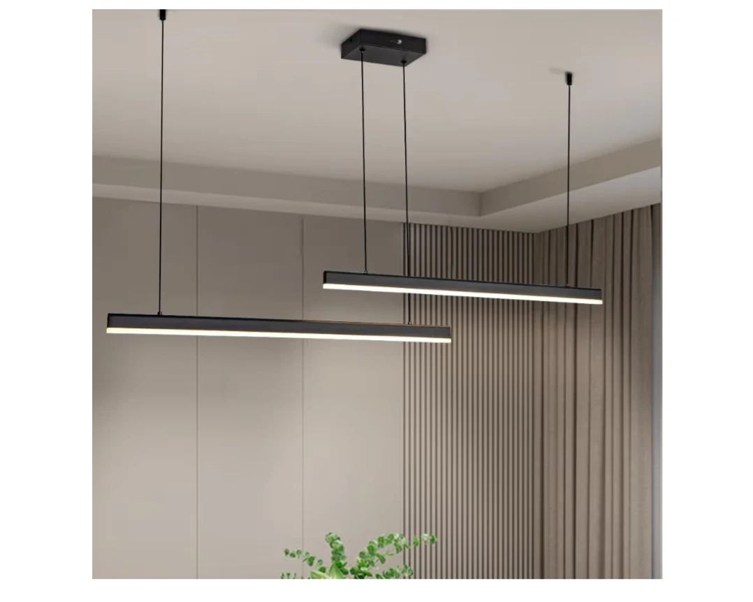 Modern LED Linear Kitchen Island Pendant Light - photo 2
