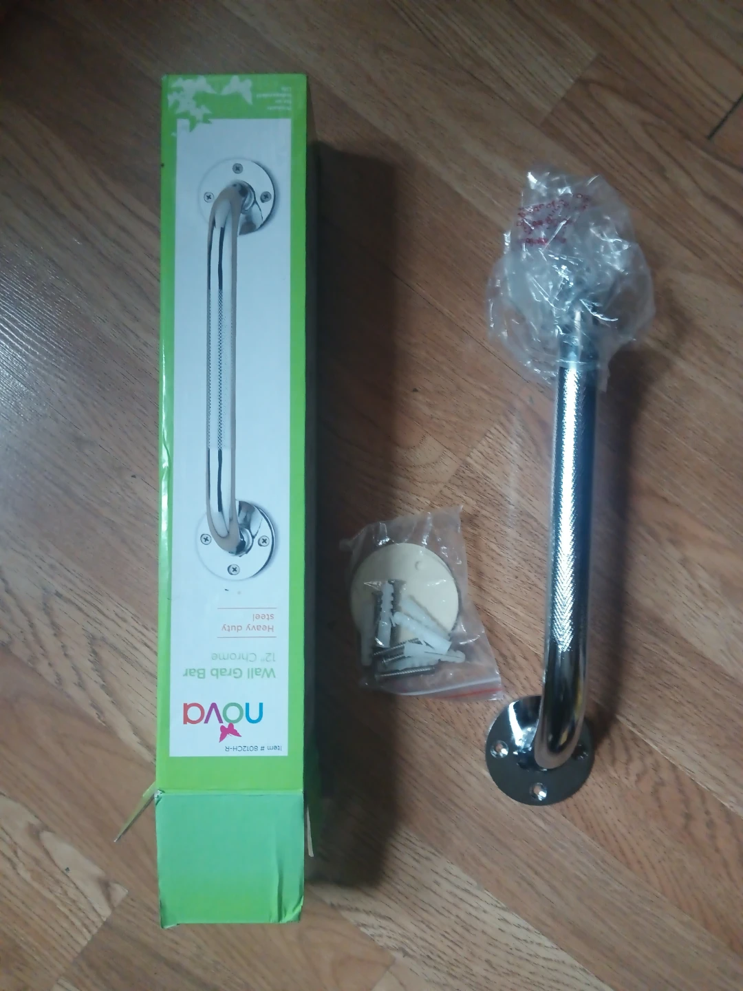 Nova 12" Chrome Wall Grab Bar