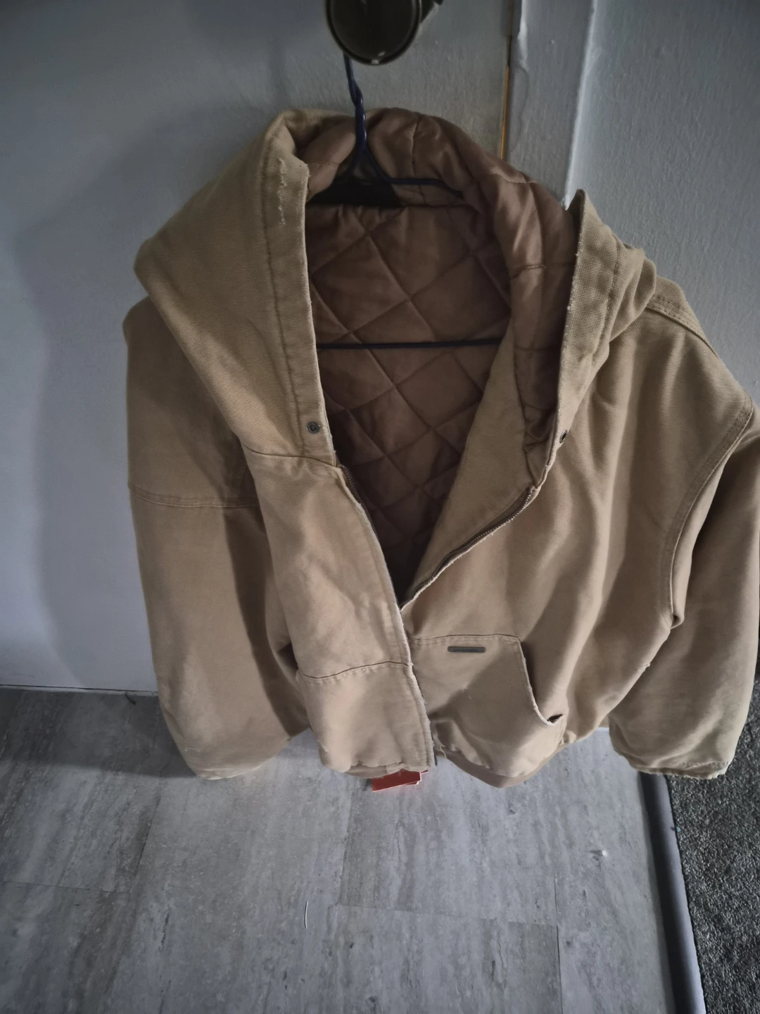 YoungLA Quilted Hooded Jacket - Tan