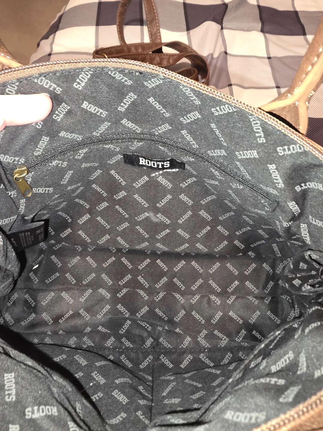 Vintage-style Roots  dome satchel - photo 4