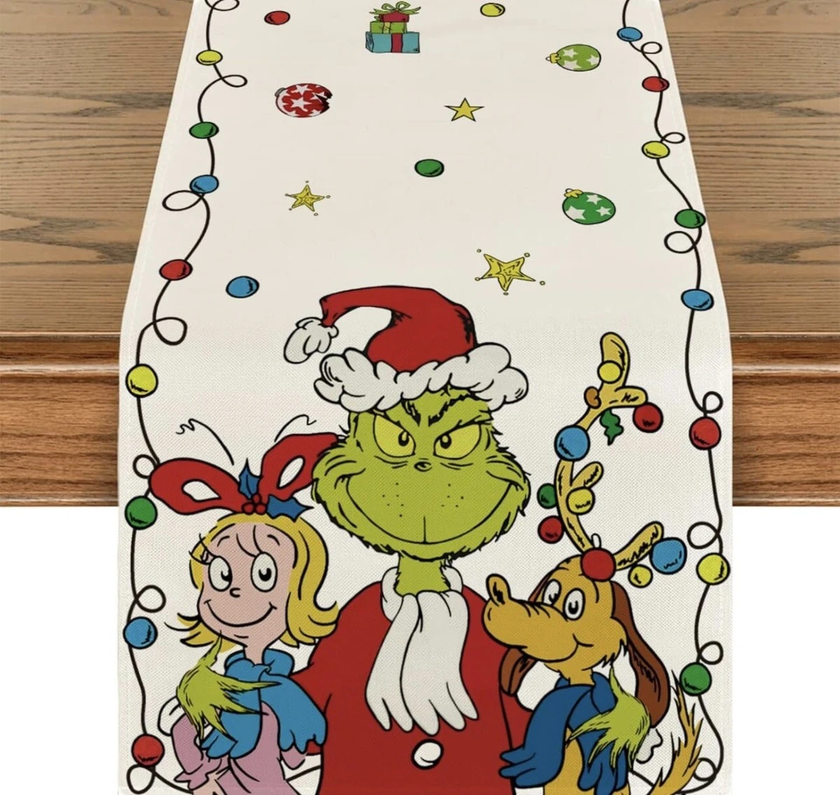 The Grinch Christmas Table Runner