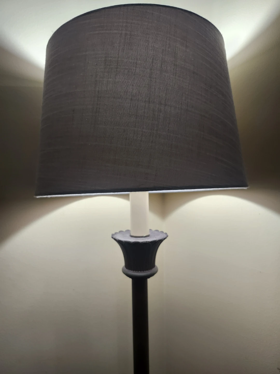 Vintage Style Floor Lamp with Grey Shade - photo 2