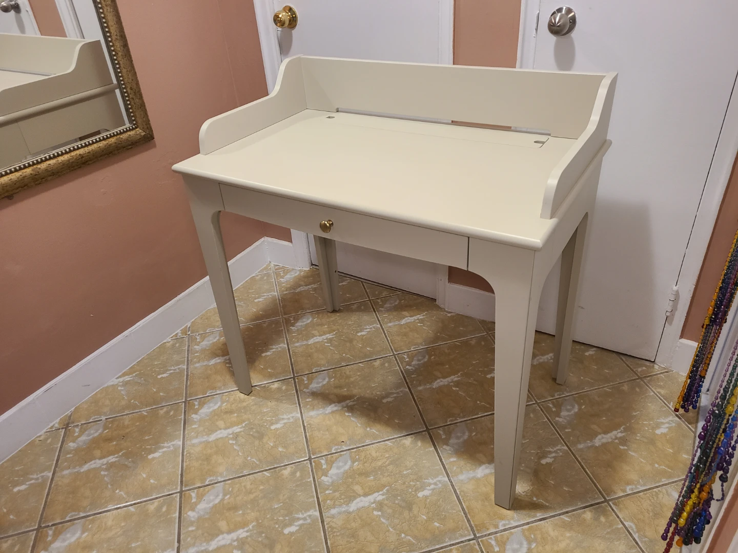 IKEA LOMMARP Cream coloured desk - photo 2