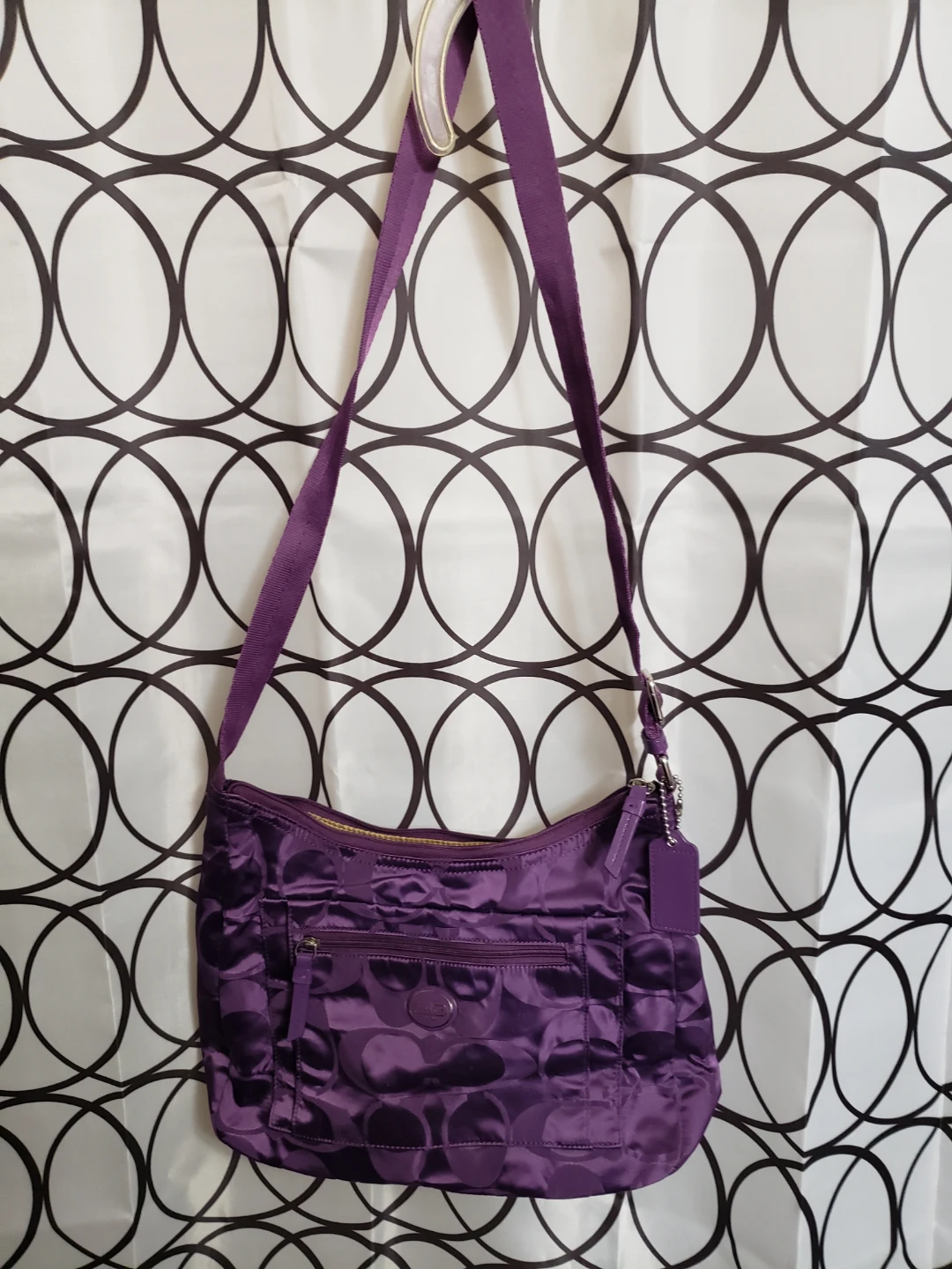 Purple Coach Signature C Crossbody Bag - photo 2