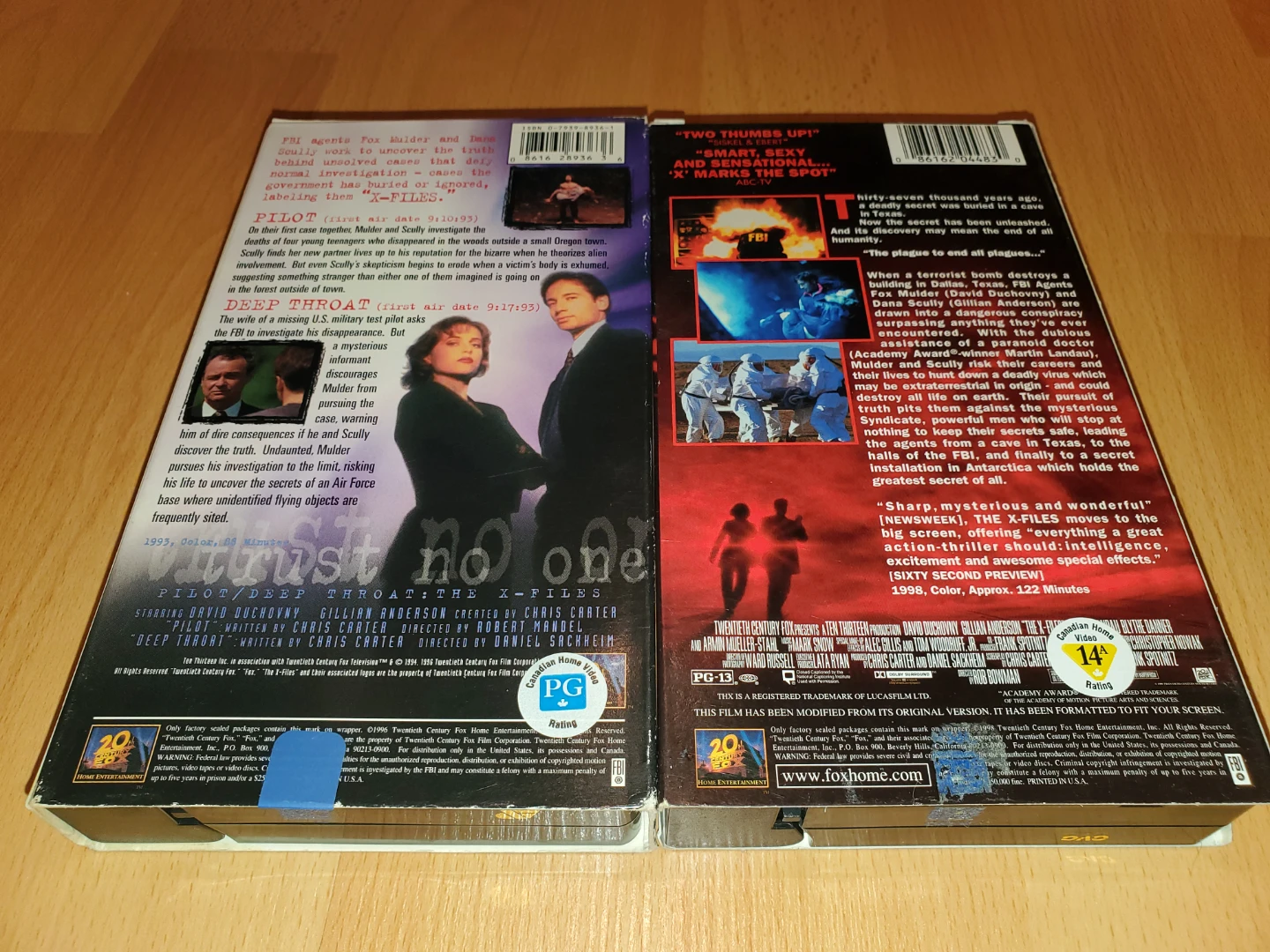 Set of 4 The X-Files VHS Tapes - photo 5